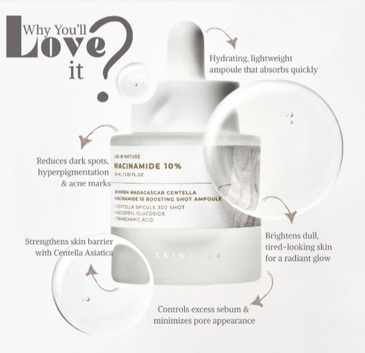 SKIN1004 niacinamide boosting shot ampoule serum