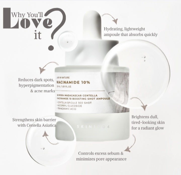 SKIN1004 niacinamide boosting shot ampoule serum